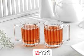 نیم لیوان کلاسیک دسته دار زنگان بسته 6 عددی