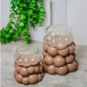بطری و لیوان شب مدل برفی